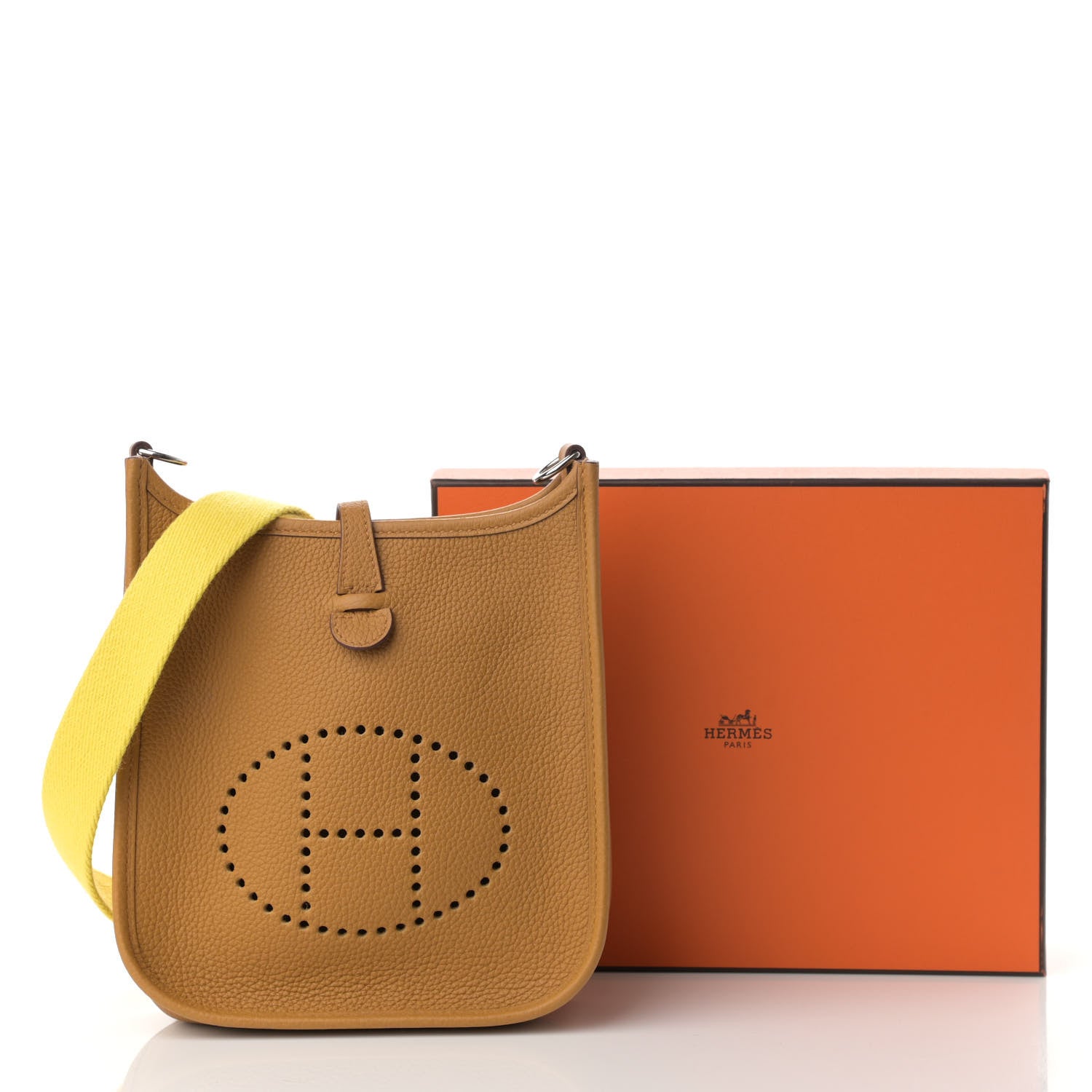 Hermes Taurillon Maurice Amazone Evelyne TPM Sesame Lime 1092244