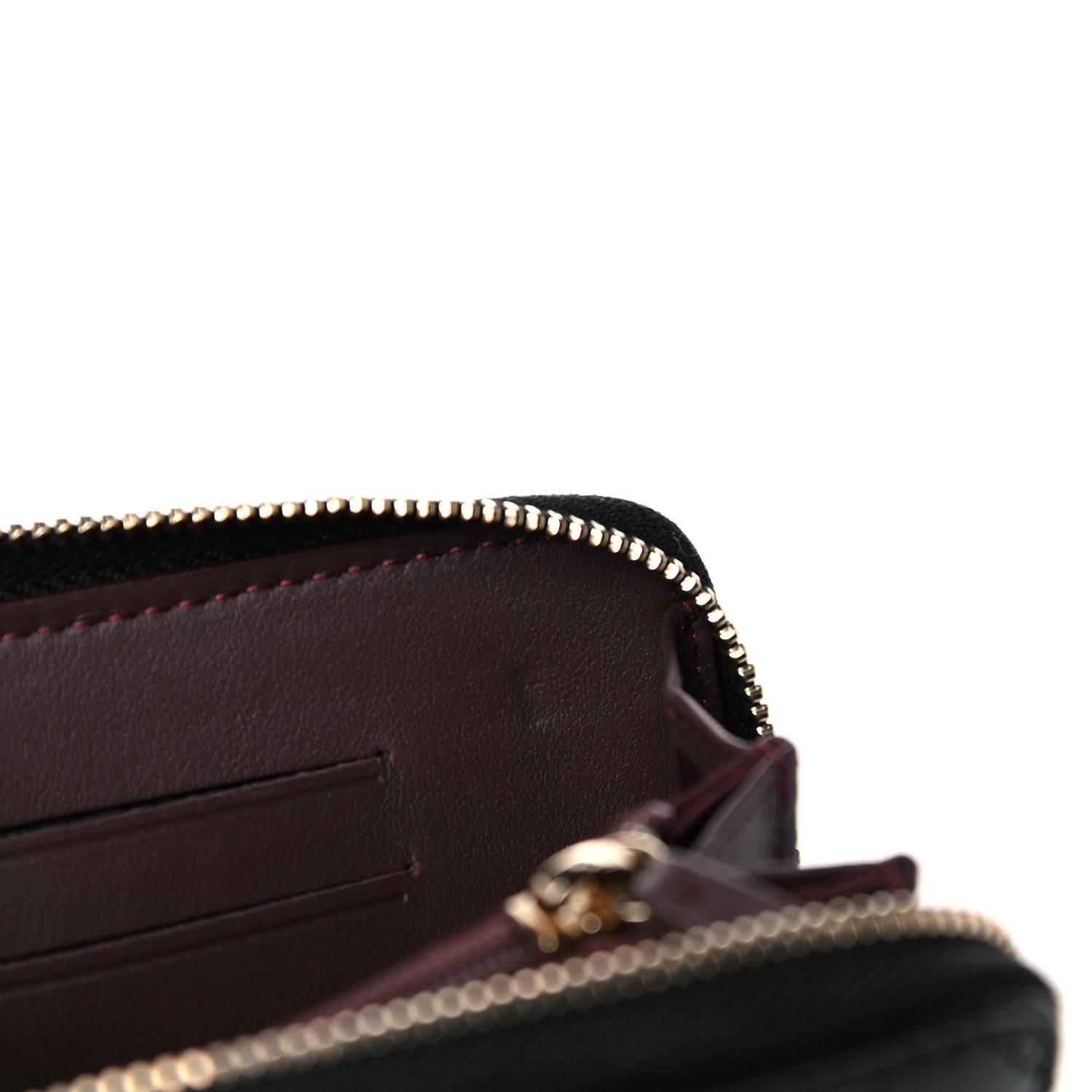 Chanel Aged Calfskin Quilted Small Lucky Charms 2.55 Reissue Zip Around Wallet Black 15 of 17