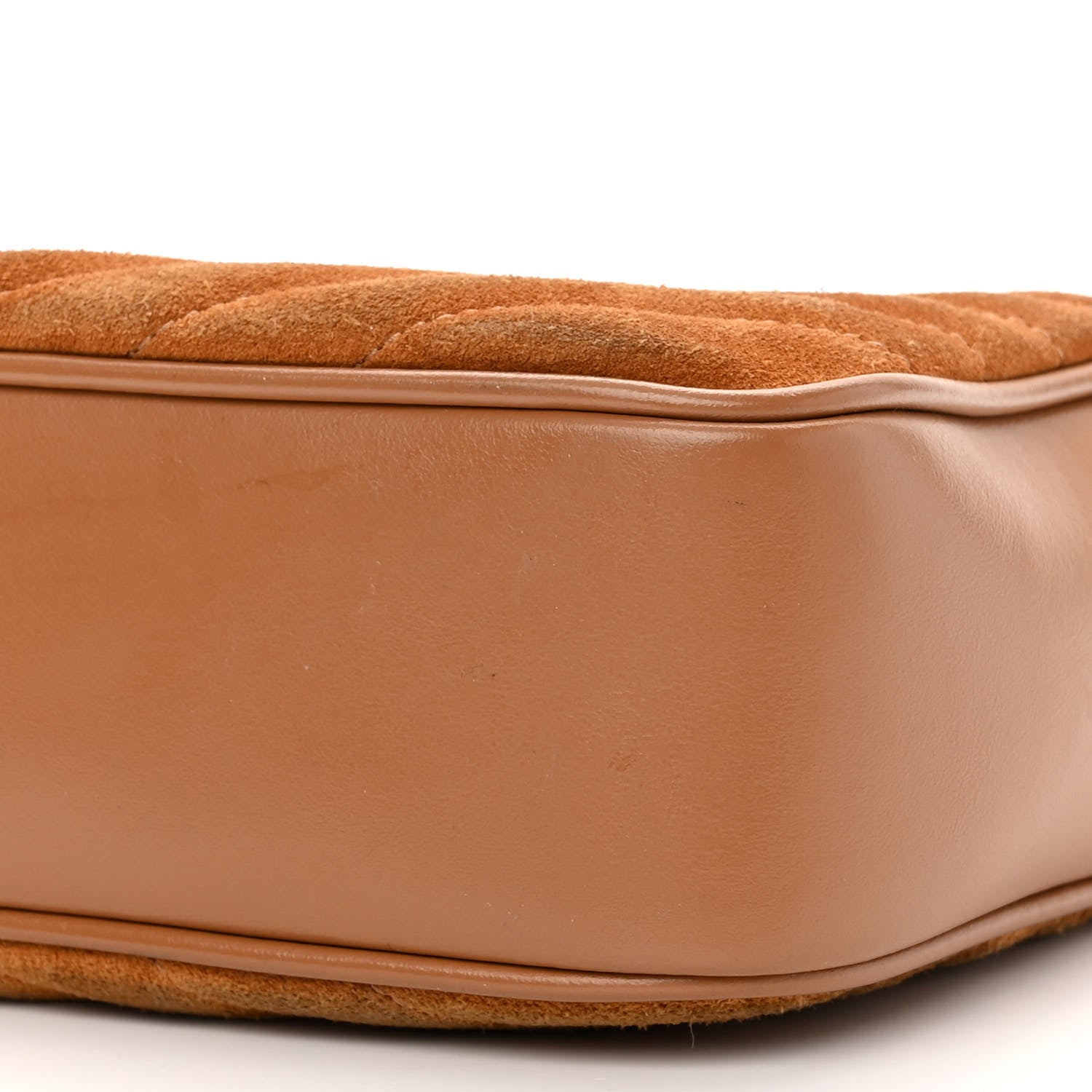 Saint Laurent Suede Matelasse Monogram Lou Camera Bag Cinnamon 10 of 15