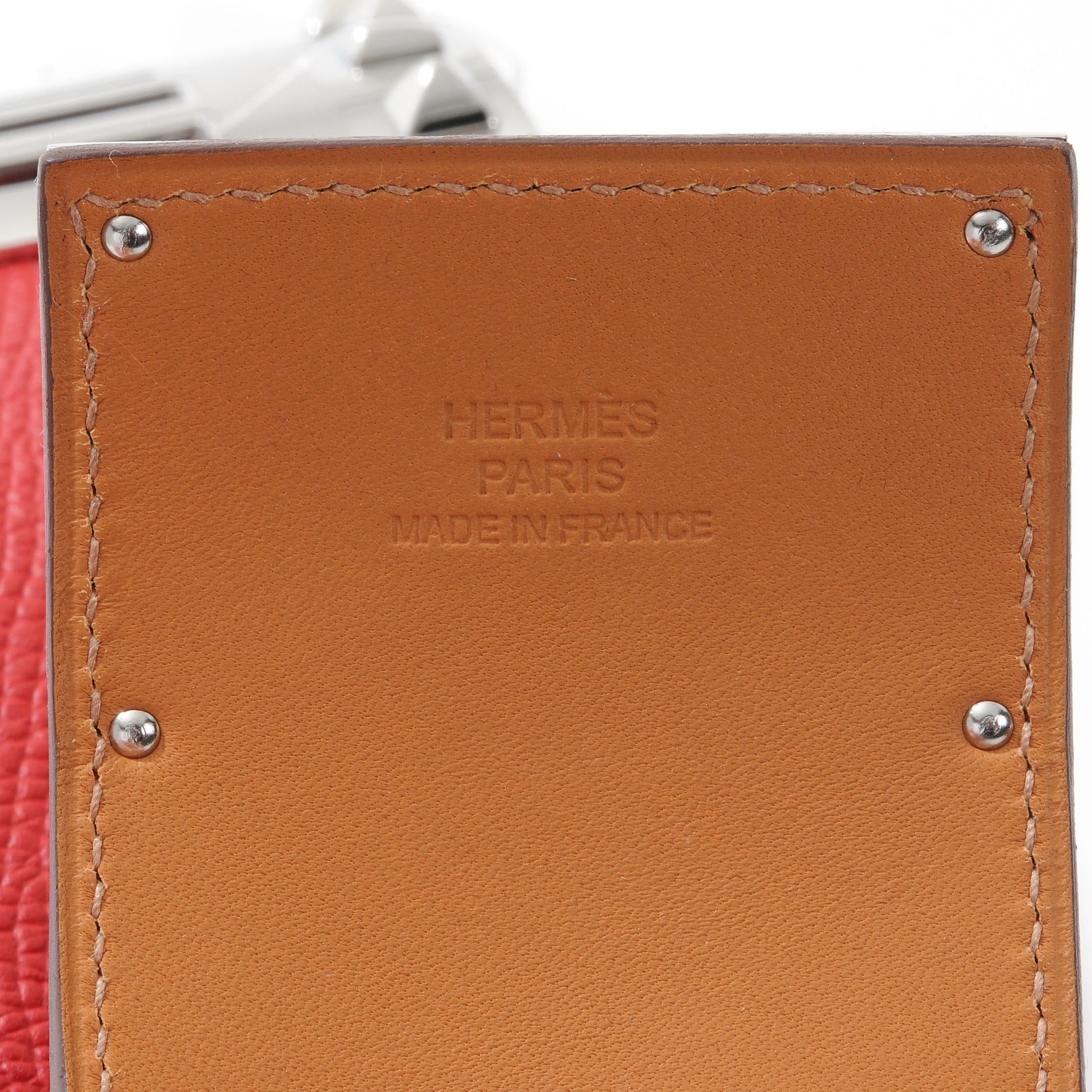 Hermes Epsom Extreme Bracelet Small Rouge Casaque 8 of 9