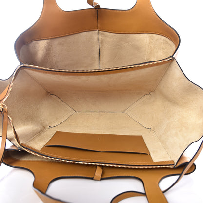 Celine Supple Natural Calfskin Medium Tri-Fold Bag Blonde 4 of 12
