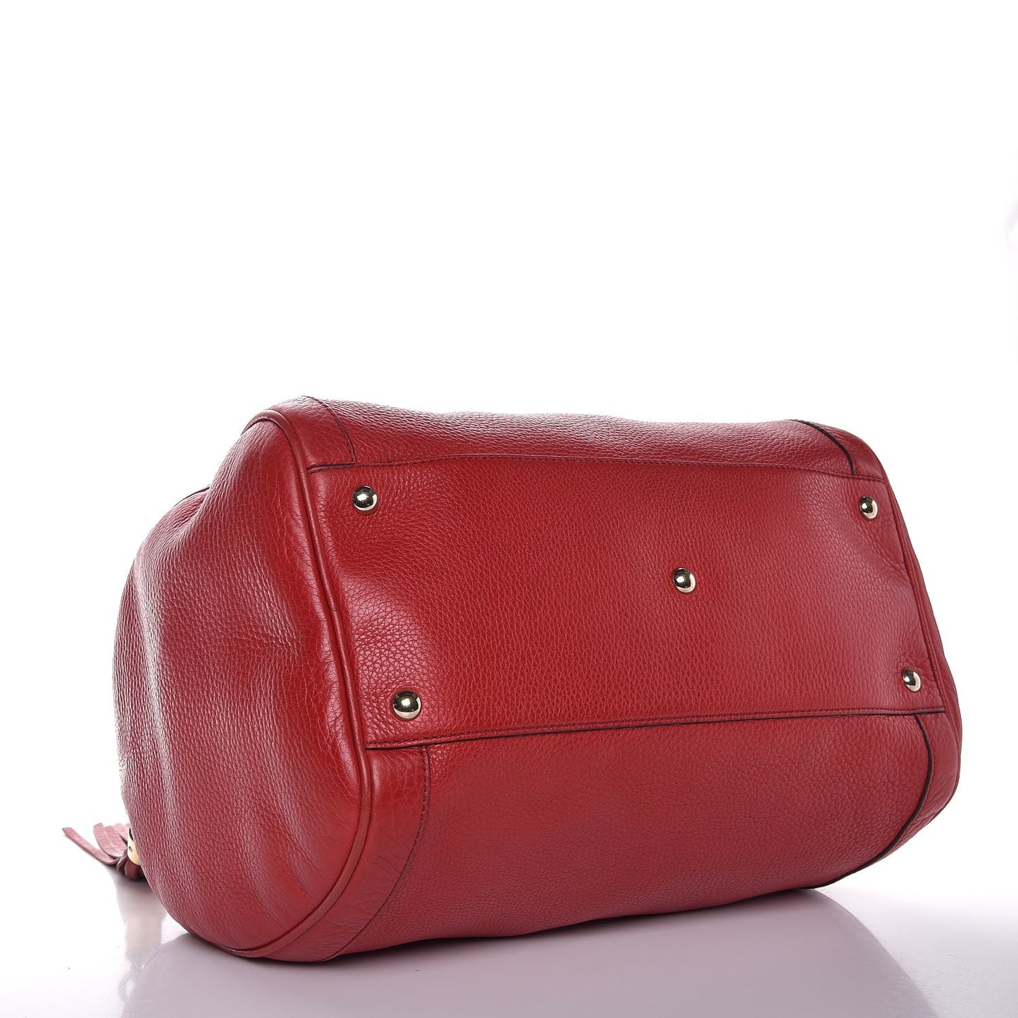 Pebbled Calfskin Medium Soho Boston Red
