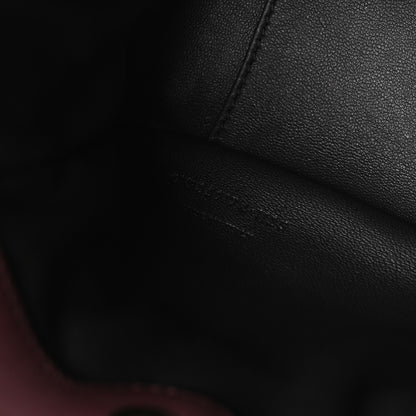 Saint Laurent Lambskin Matelasse Monogram Mini Jamie Shoulder Pouch Bag Rouge Cabernet 7 of 10
