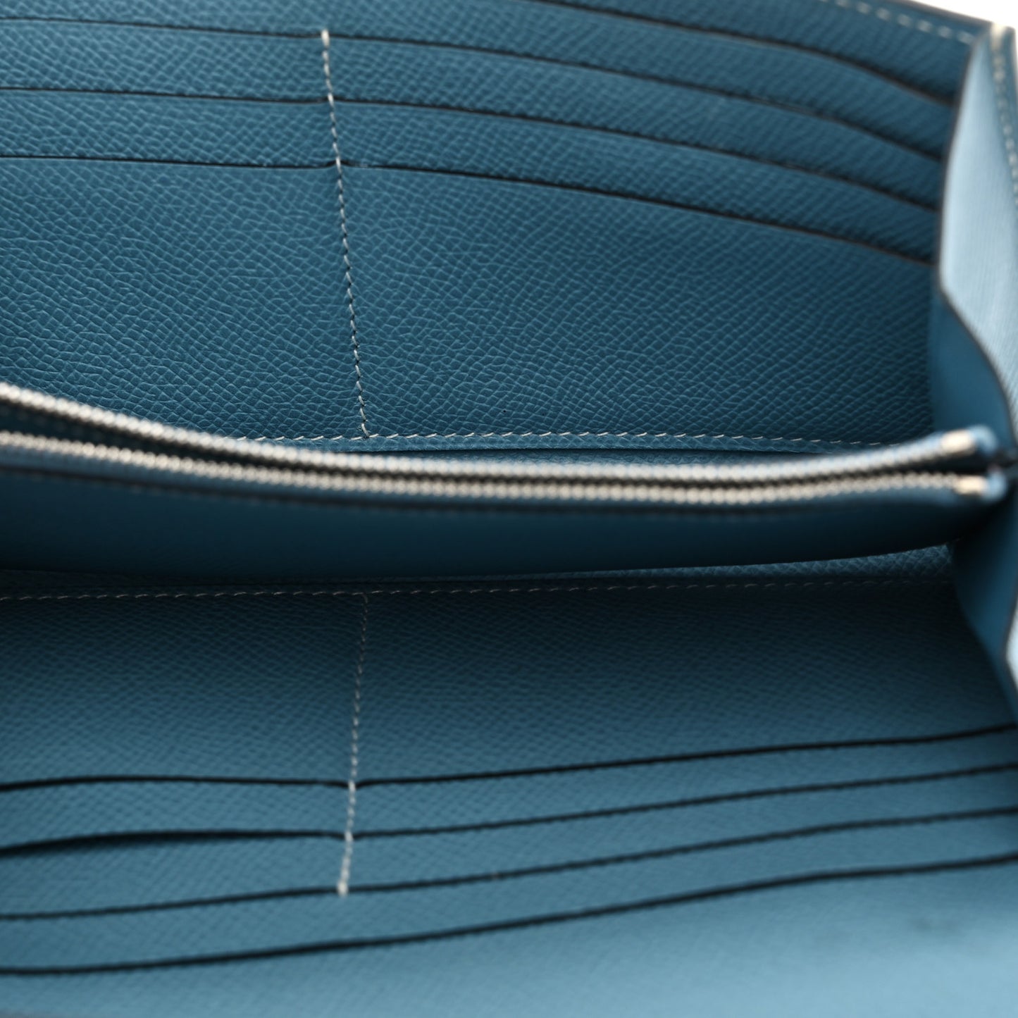 Epsom Kelly Longue Wallet Blue Jean