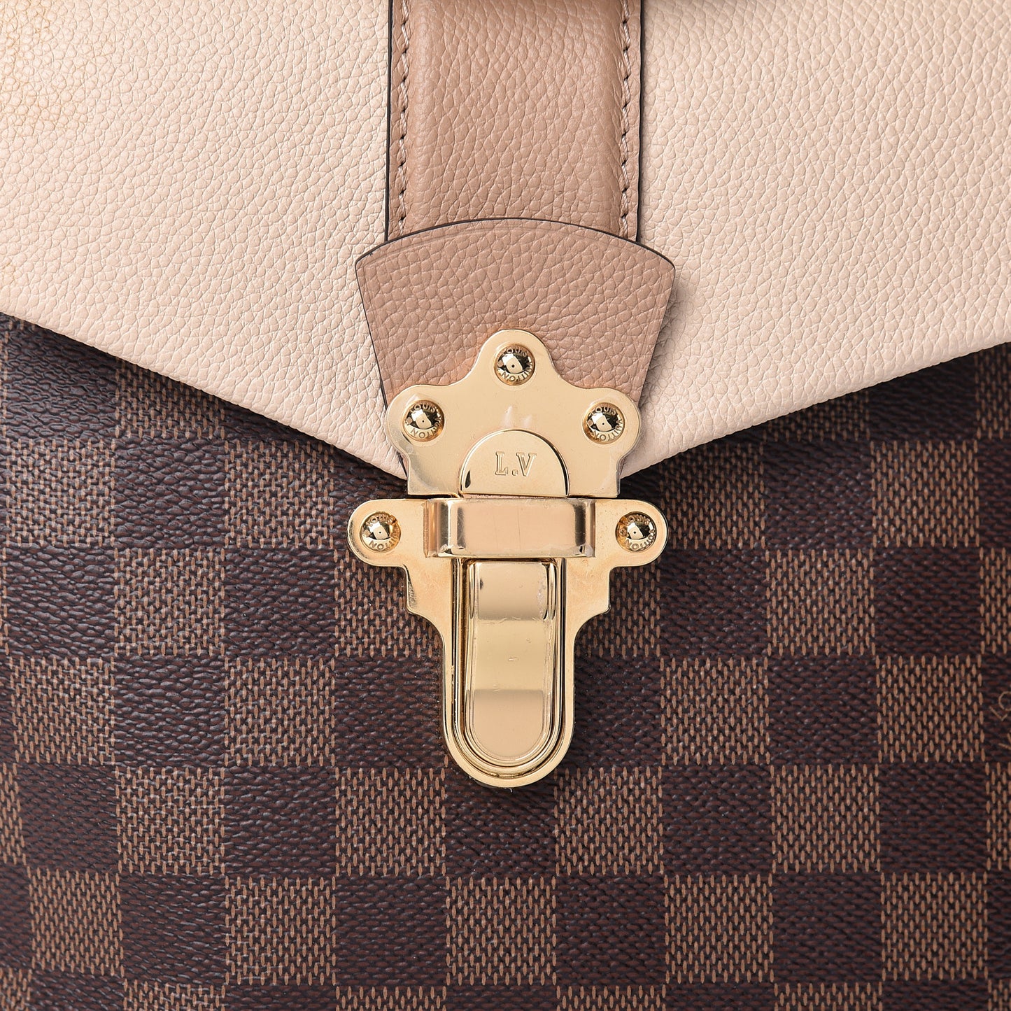 Damier Ebene Clapton Backpack Creme