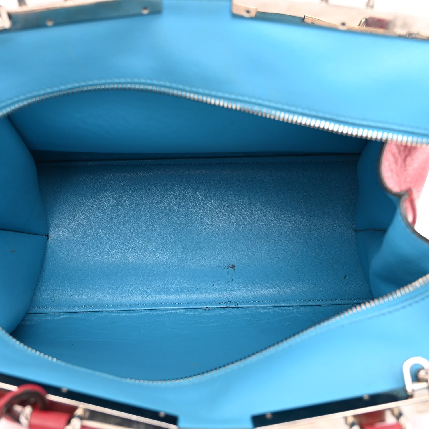 Fendi Vitello Dolce Shiny Nappa Petite 3Jours Tote Mattone Maldives 5 of 13