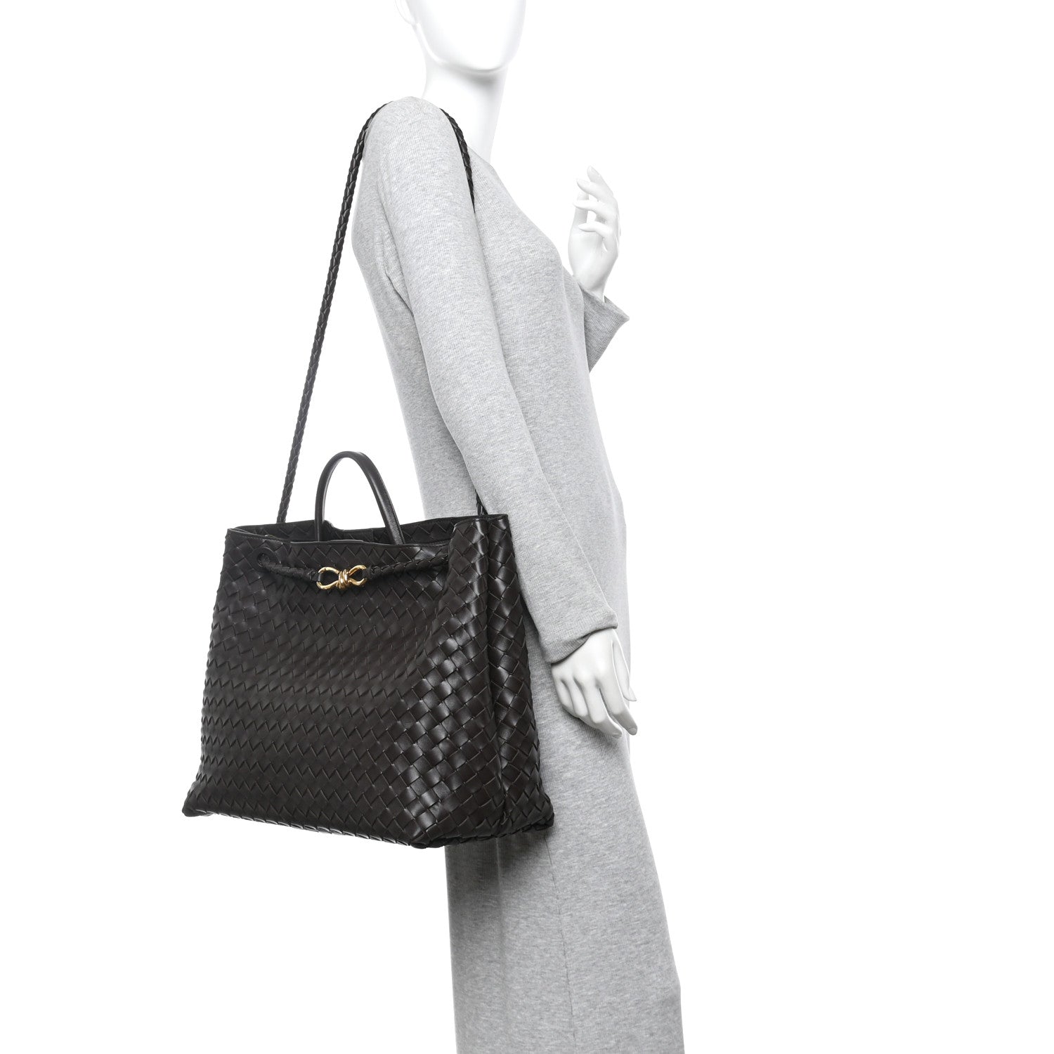 Bottega Veneta Nappa Intrecciato Large Andiamo Shoulder Bag Fondant 2 of 9