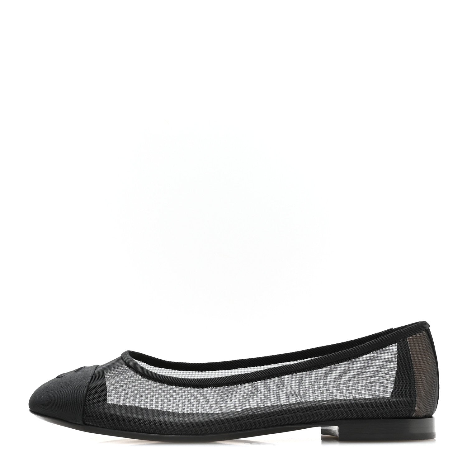 Chanel Mesh CC Ballerina Flats 40.5 Black 1 of 8