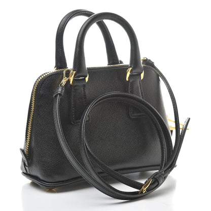 Prada Saffiano Lux Mini Promenade Tote Black 3 of 11