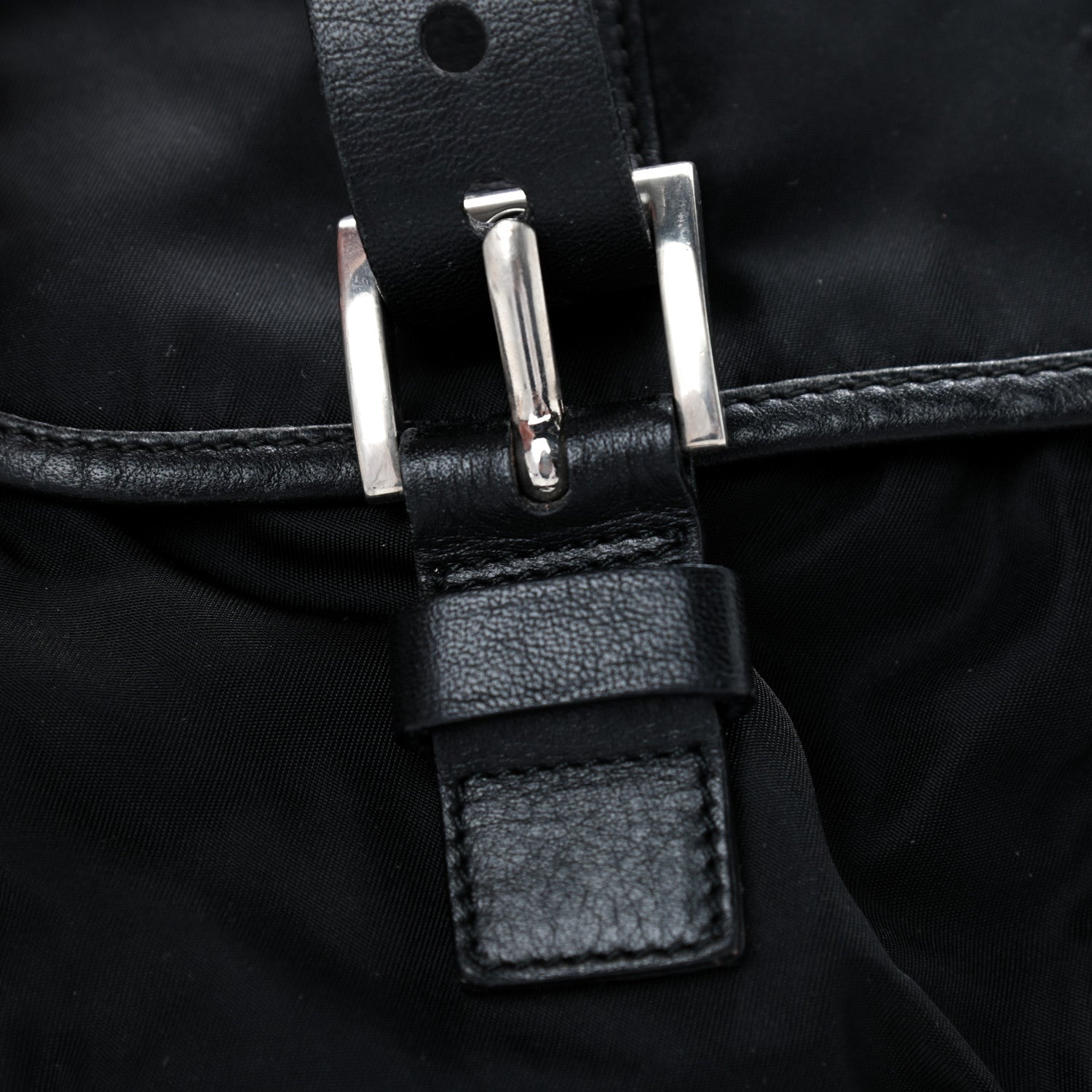 Prada Nylon Vela Messenger Bag Black 9 of 9