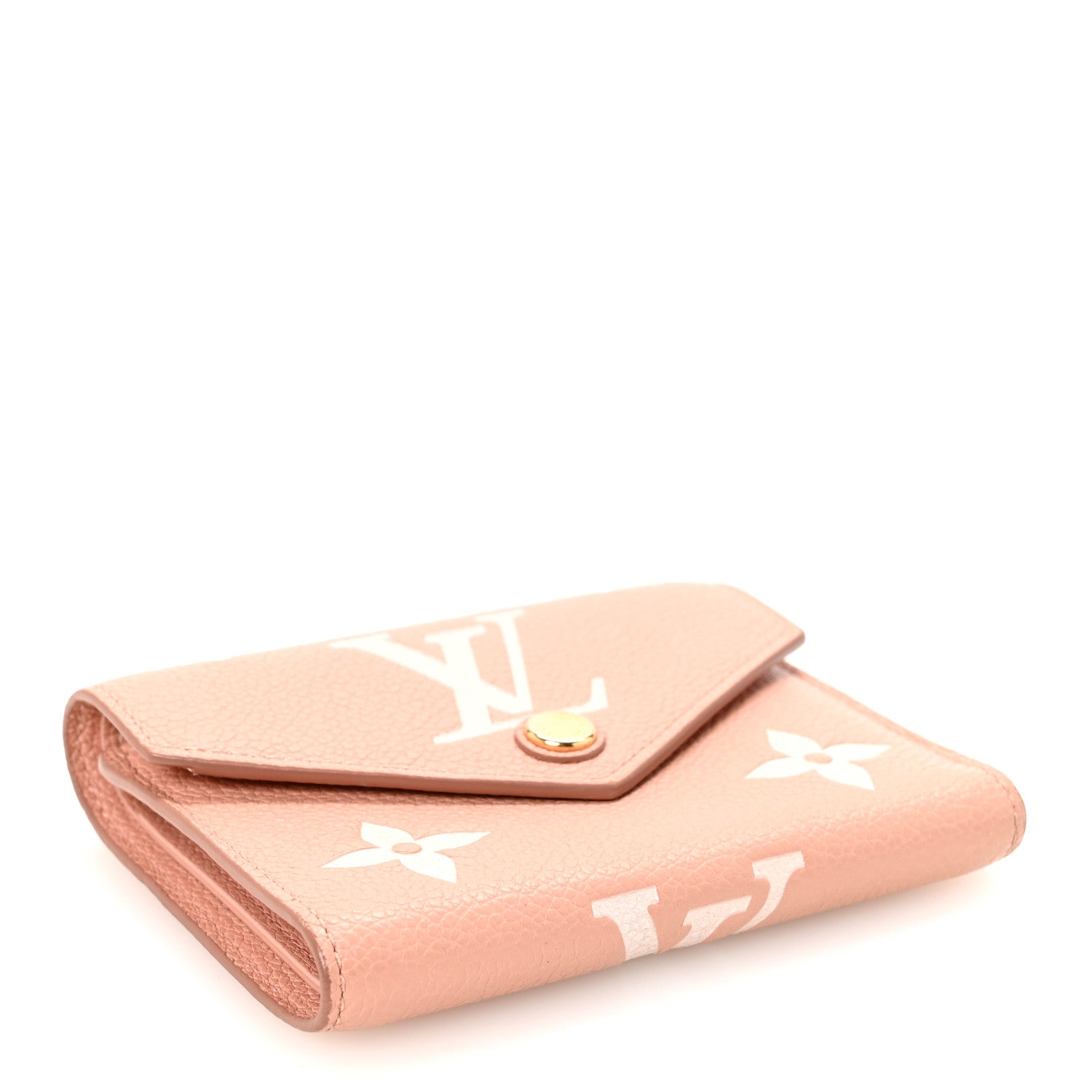 Louis Vuitton Empreinte Monogram Giant Victorine Wallet Rose Trianon Creme 4 of 7