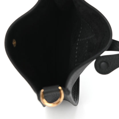 Hermes Taurillon Clemence Evelyne TPM Black 5 of 8