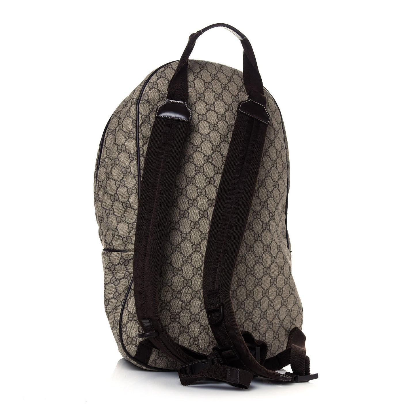 GG Plus Monogram Interlocking G Medium Backpack Dark Brown