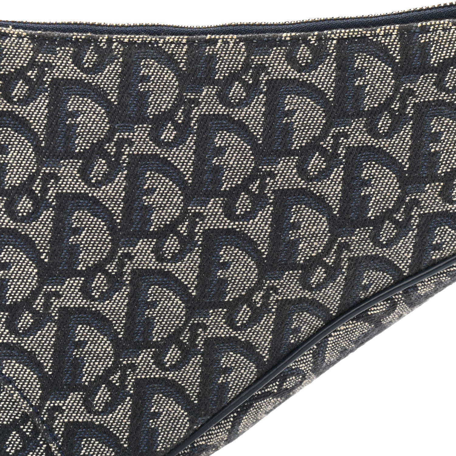 Christian Dior Monogram Mini Saddle Pochette Navy 8 of 14