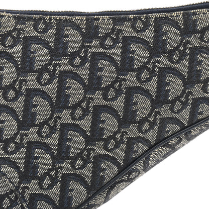 Christian Dior Monogram Mini Saddle Pochette Navy 8 of 14
