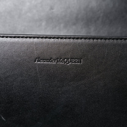 Alexander McQueen Calfskin Knuckle Shoulder Bag Black 7 of 22