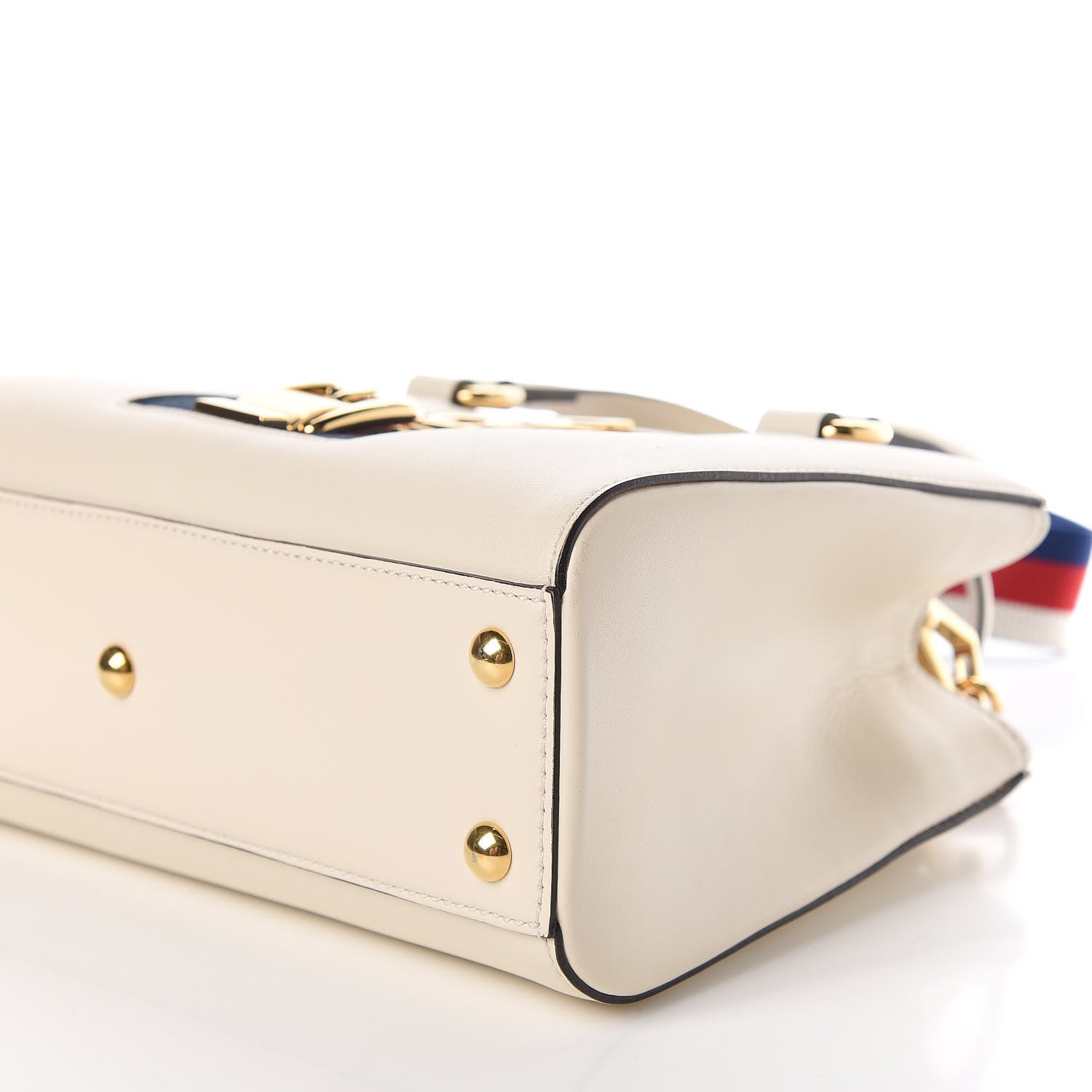 Gucci Calfskin Medium Sylvie Top Handle Tote White 8 of 11