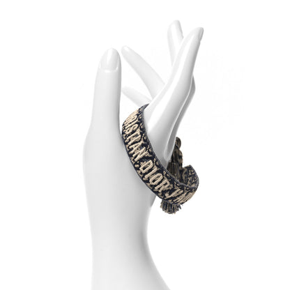 Christian Dior Woven Cotton J'Adior Friendship Bracelet Navy 2 of 3