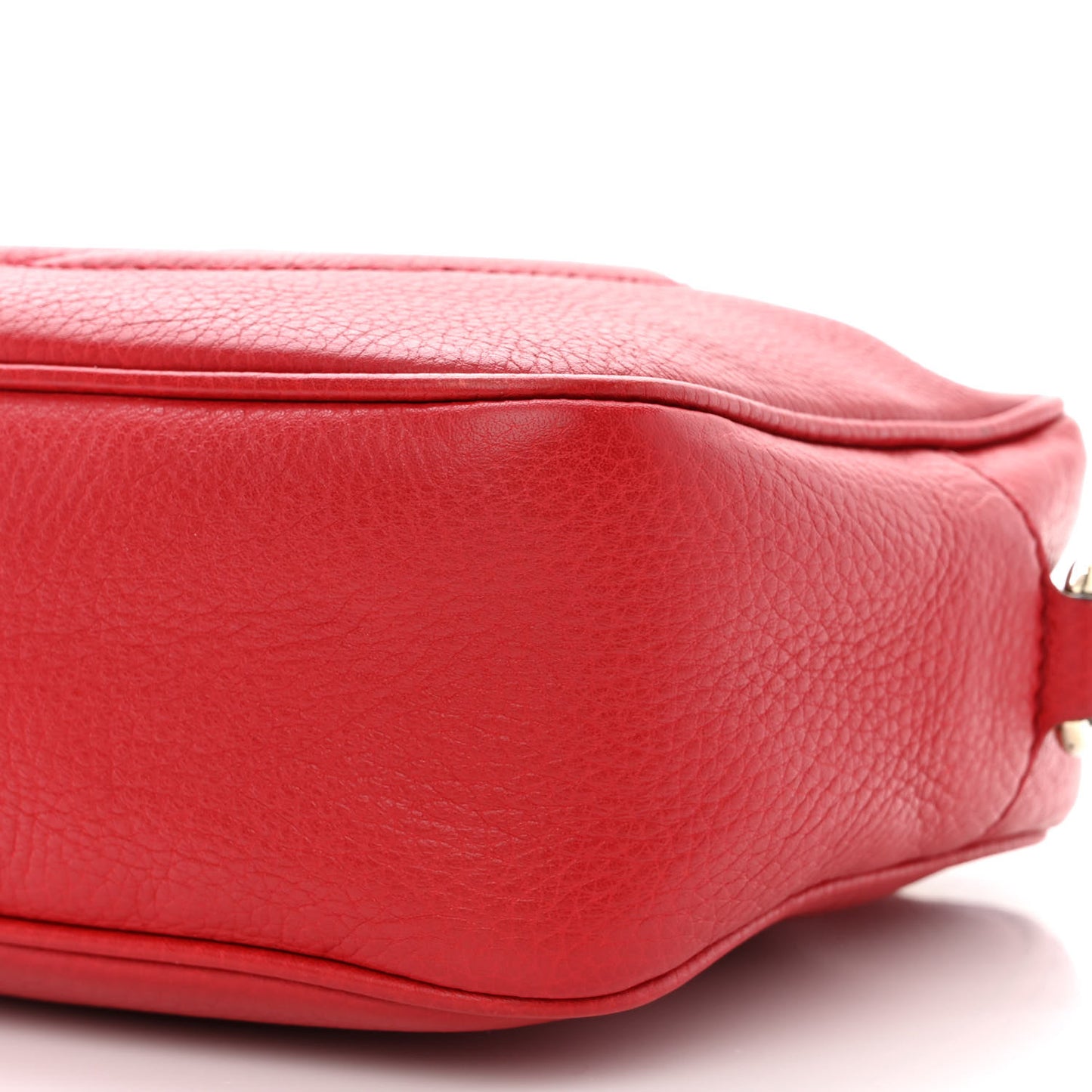 Pebbled Calfskin Small Soho Disco Bag Tabasco Red