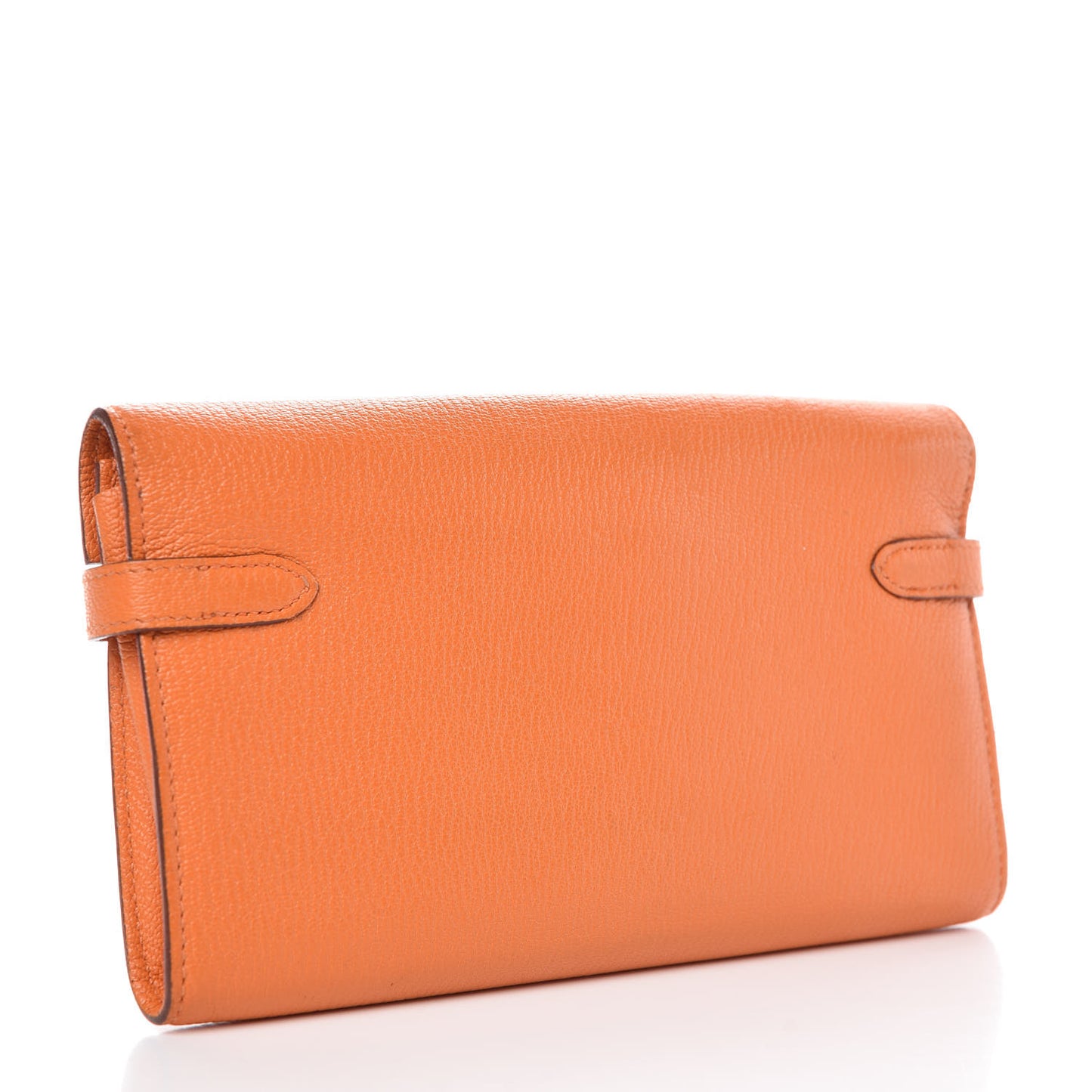 Chevre Mysore Kelly Longue Wallet Orange