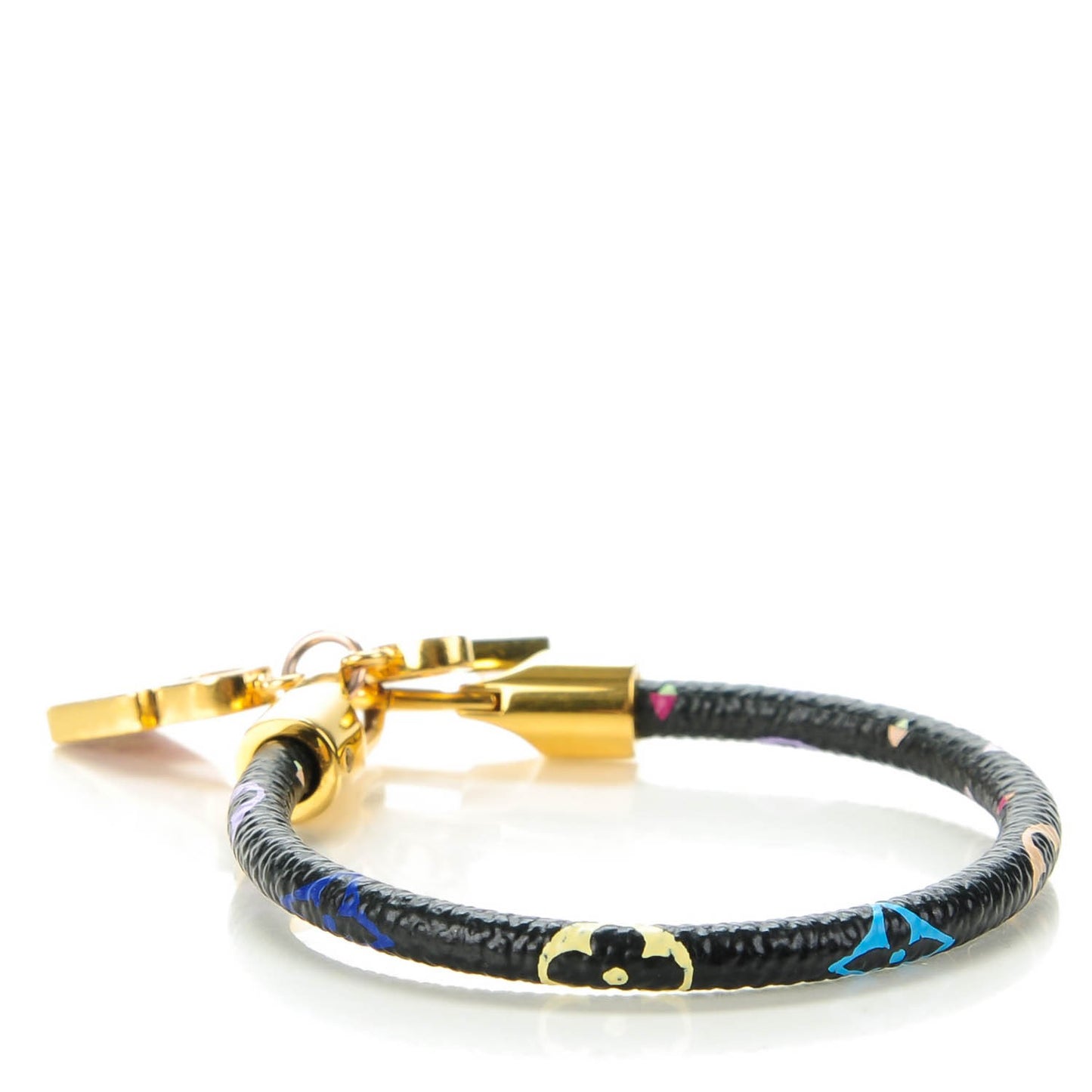 Monogram Multicolor Luck It Bracelet 19 Black