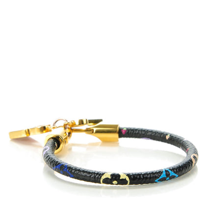 Louis Vuitton Monogram Multicolor Luck It Bracelet 19 Black 4 of 7