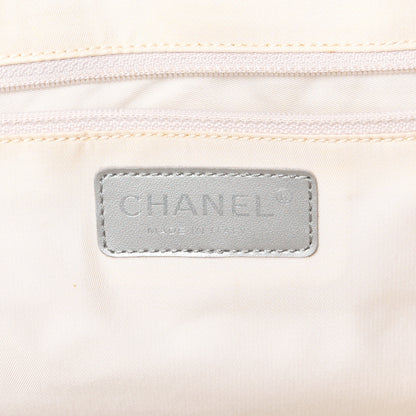 Chanel Metallic Nylon Small Travel Tote Silver 7 of 12