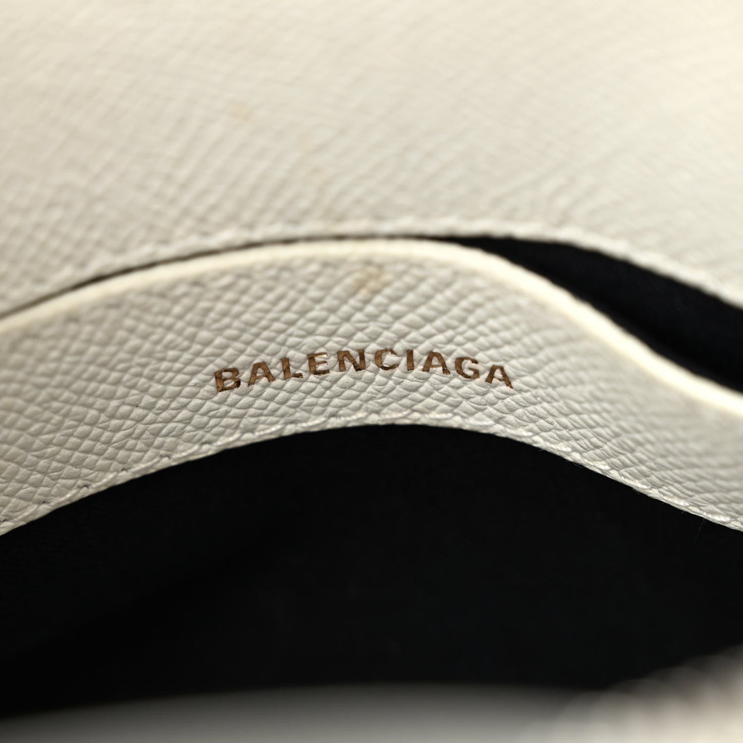 Grained Calfskin XXS Ville Top Handle Bag White Black