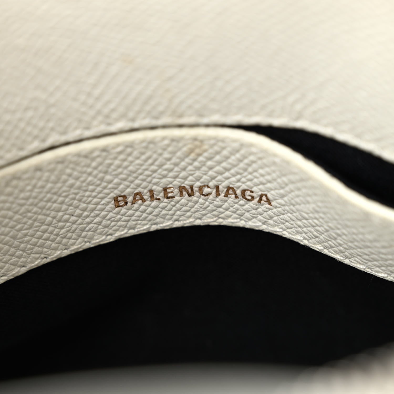 Balenciaga Grained Calfskin XXS Ville Top Handle Bag White Black 6 of 12