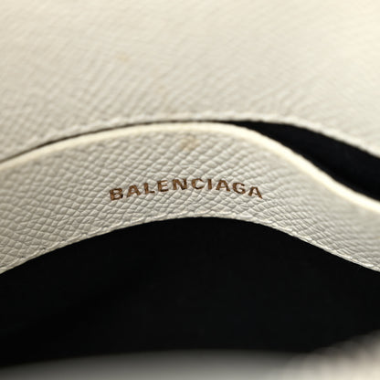 Balenciaga Grained Calfskin XXS Ville Top Handle Bag White Black 6 of 12