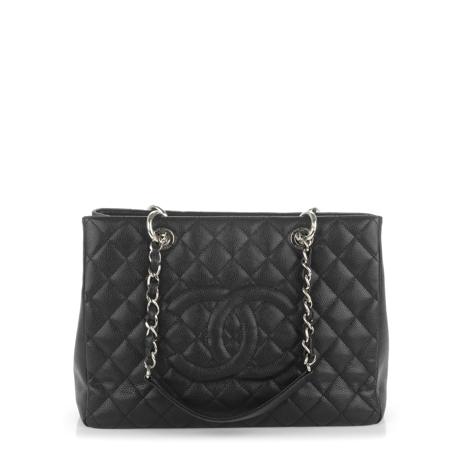 Chanel Caviar Quilted Grand Shopping Tote GST Black 1 of 7