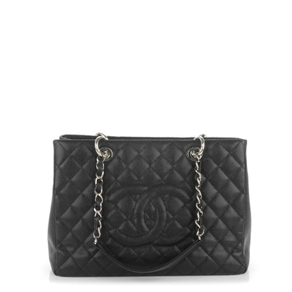 Chanel Caviar Quilted Grand Shopping Tote GST Black 1 of 7