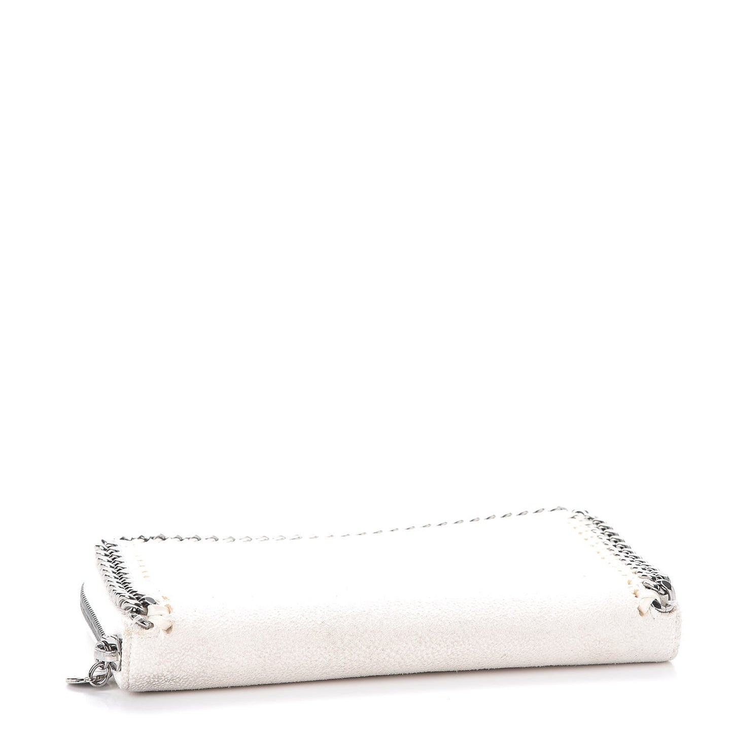 Shaggy Deer Falabella Zip Around Wallet White