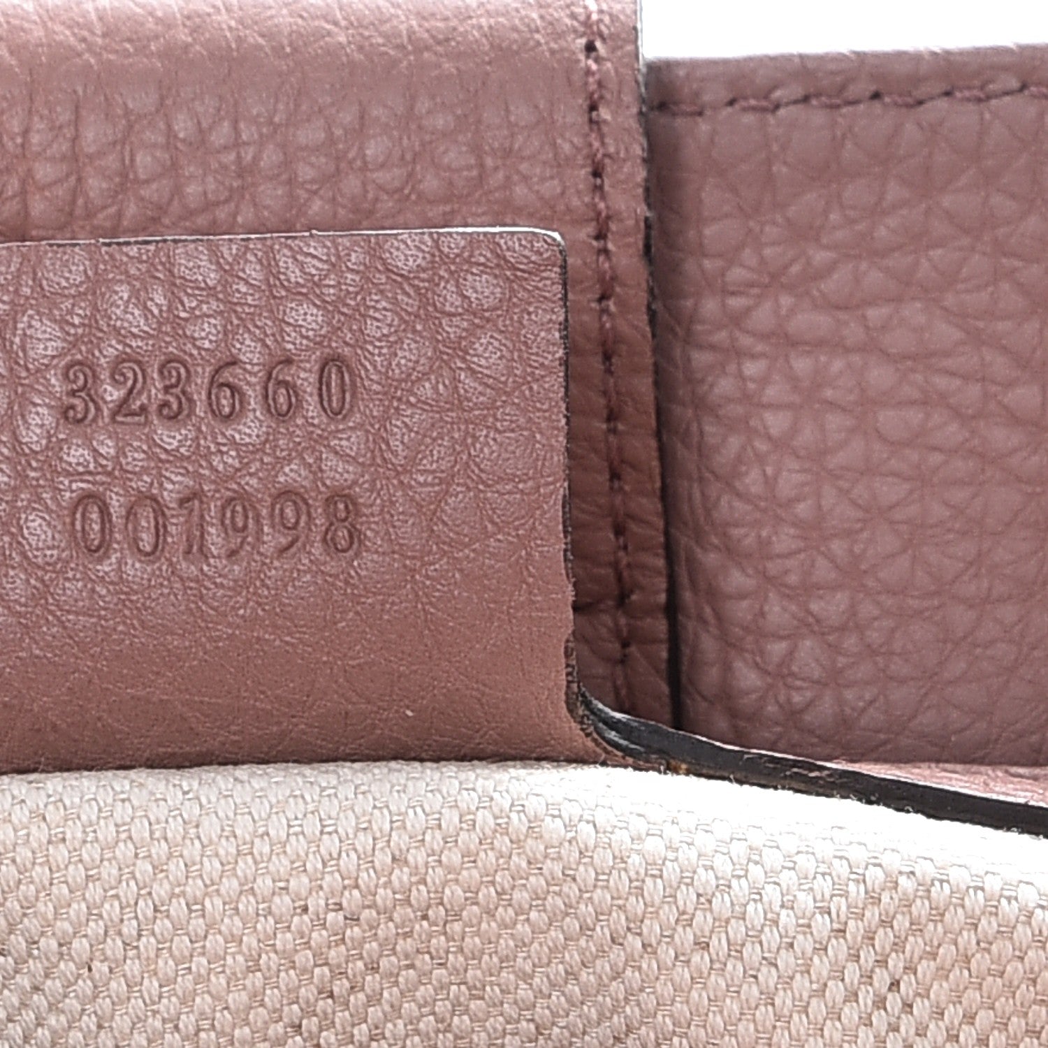 Gucci Pebbled Calfskin Medium Bamboo Shopper Tote Rosy Phard 8 of 9