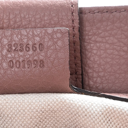 Gucci Pebbled Calfskin Medium Bamboo Shopper Tote Rosy Phard 8 of 9