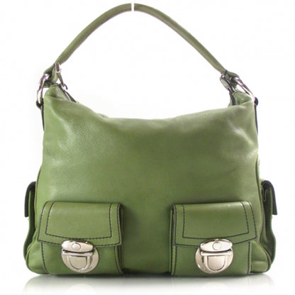 Marc Jacobs Leather Large Multipocket Hobo Green 1 of 10