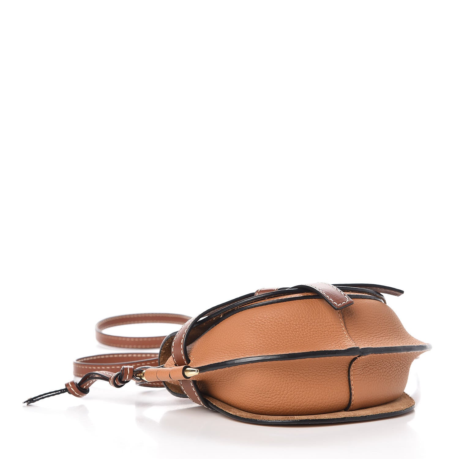 Loewe Grained Calfskin Mini Gate Crossbody Bag Caramel Pecan 6 of 11