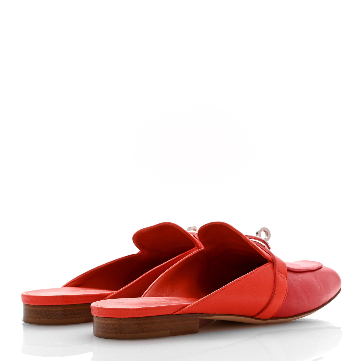 Hermes Goatskin Oz Mules 38 Rose Jaipur Feu 5 of 12