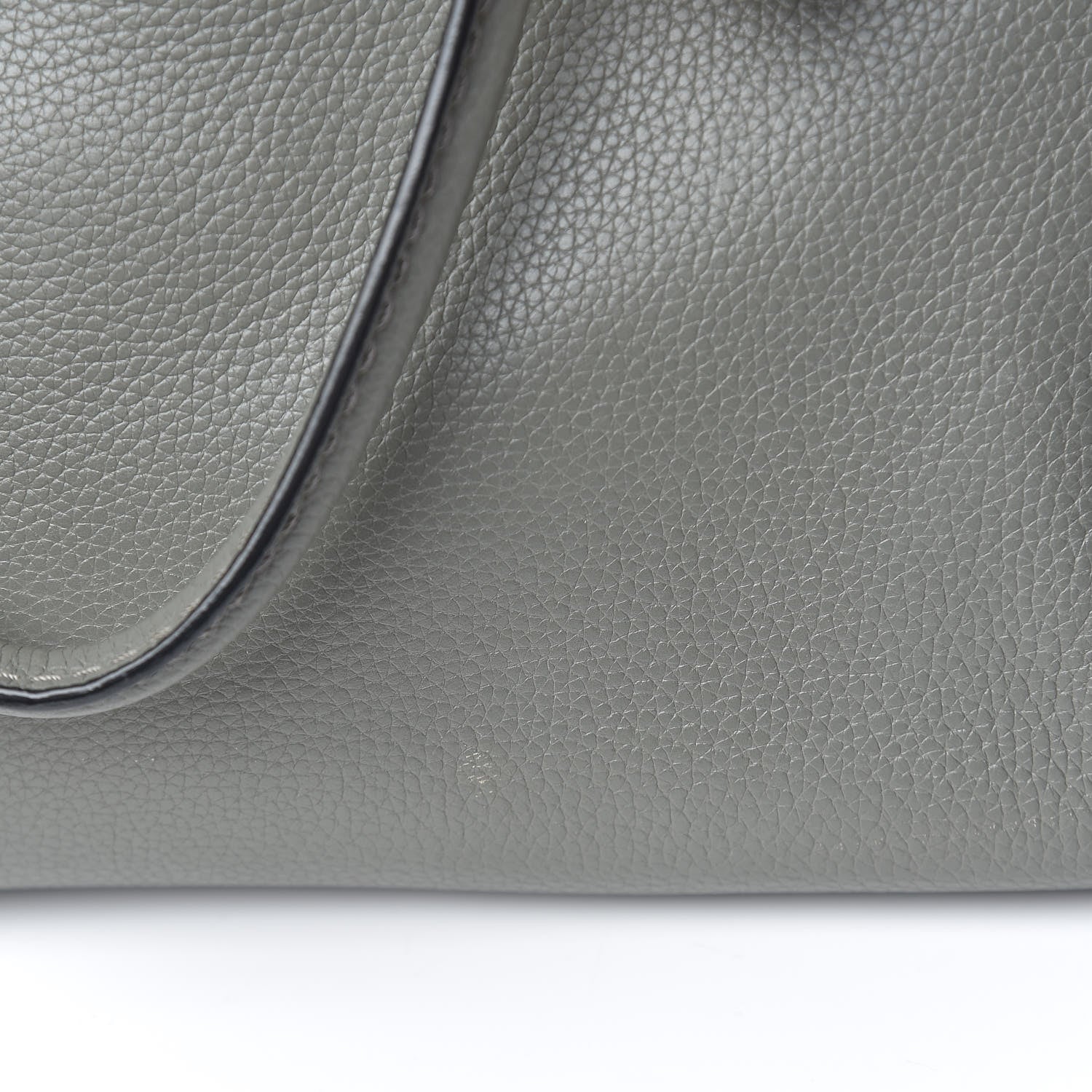 Alexander McQueen Pebbled Calfskin Small Skull Padlock Zip Around Tote Dark Grey 11 of 21