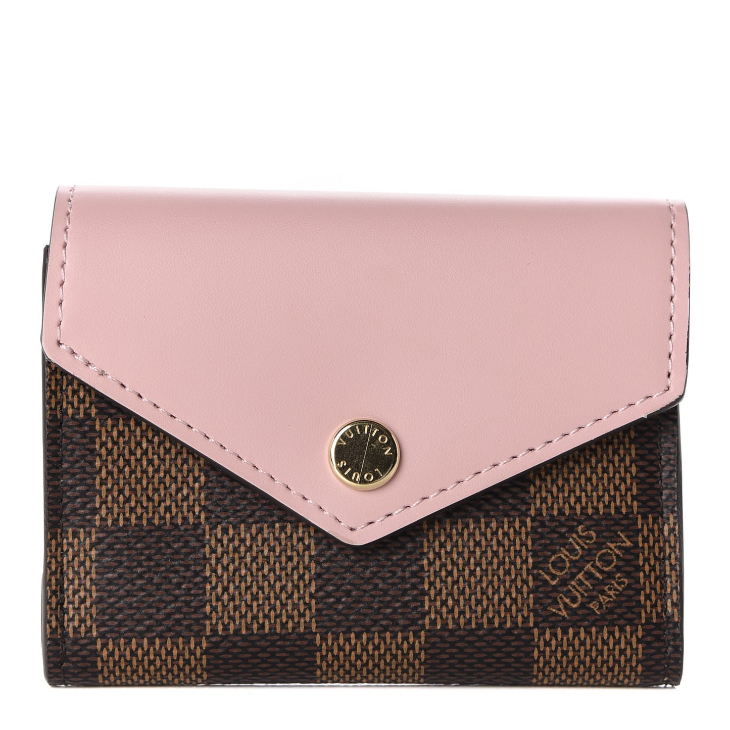 Damier Ebene Zoe Wallet Rose Ballerine