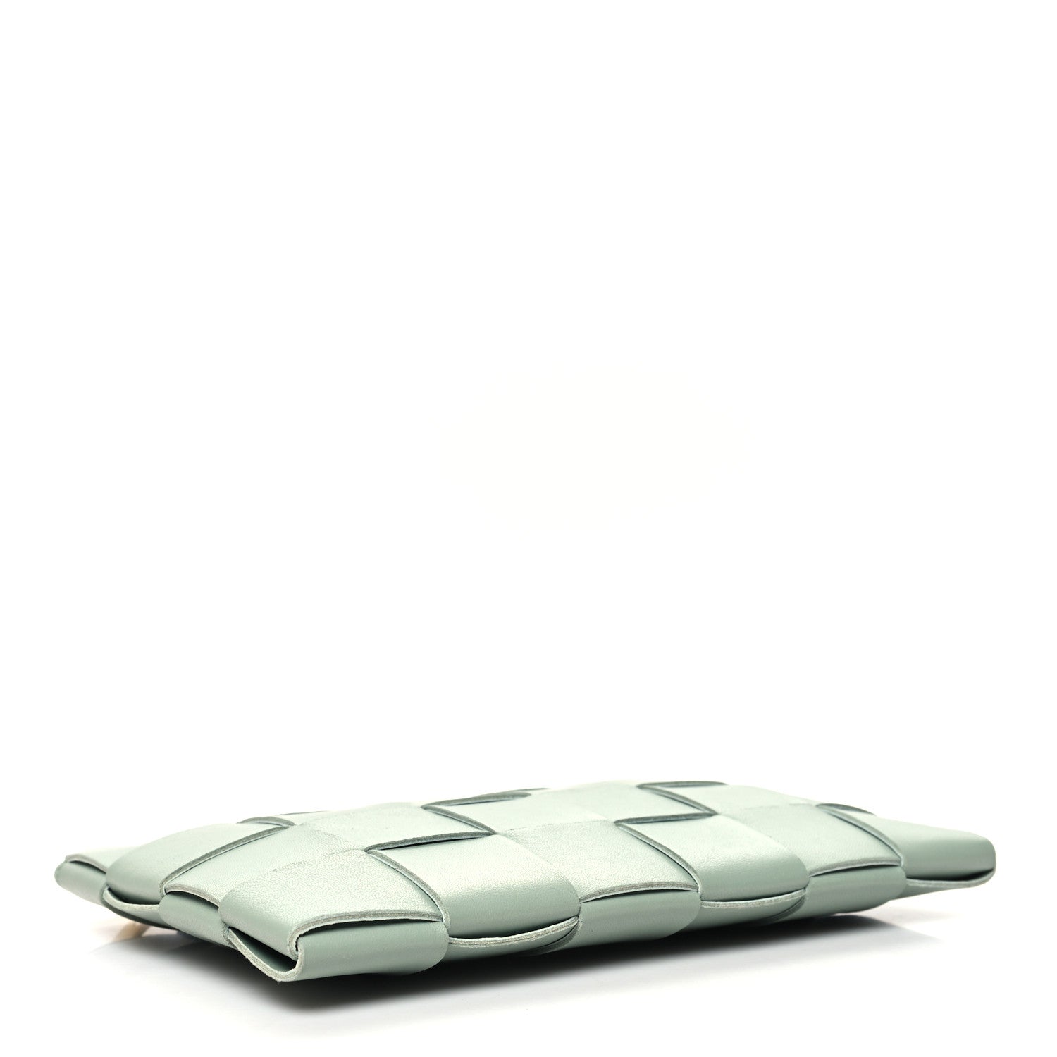 Bottega Veneta Nappa Maxi Intrecciato Small Cassette Flat Zip Pouch New Sauge 4 of 7