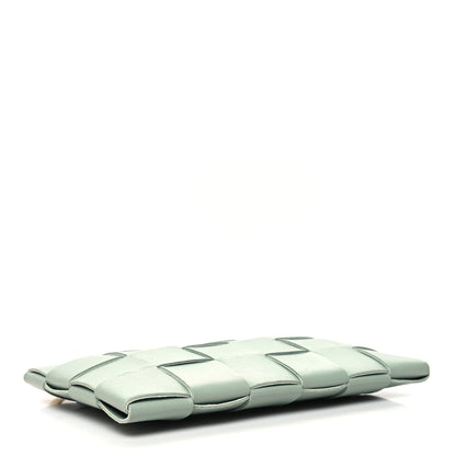 Bottega Veneta Nappa Maxi Intrecciato Small Cassette Flat Zip Pouch New Sauge 4 of 7