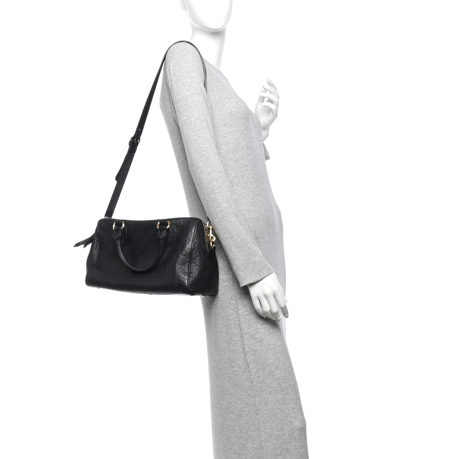 Gucci Guccissima Signature Boston Black 2 of 10