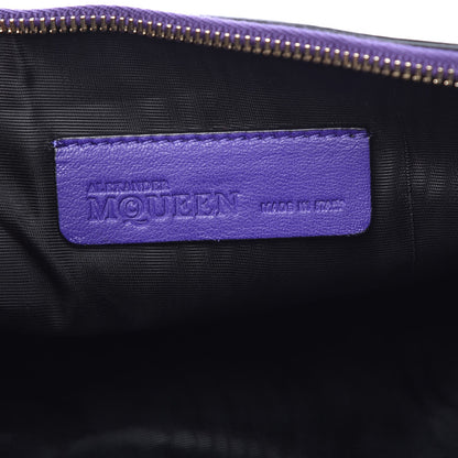Alexander McQueen Nappa Skull Zipped Pouch Purple 6 of 8