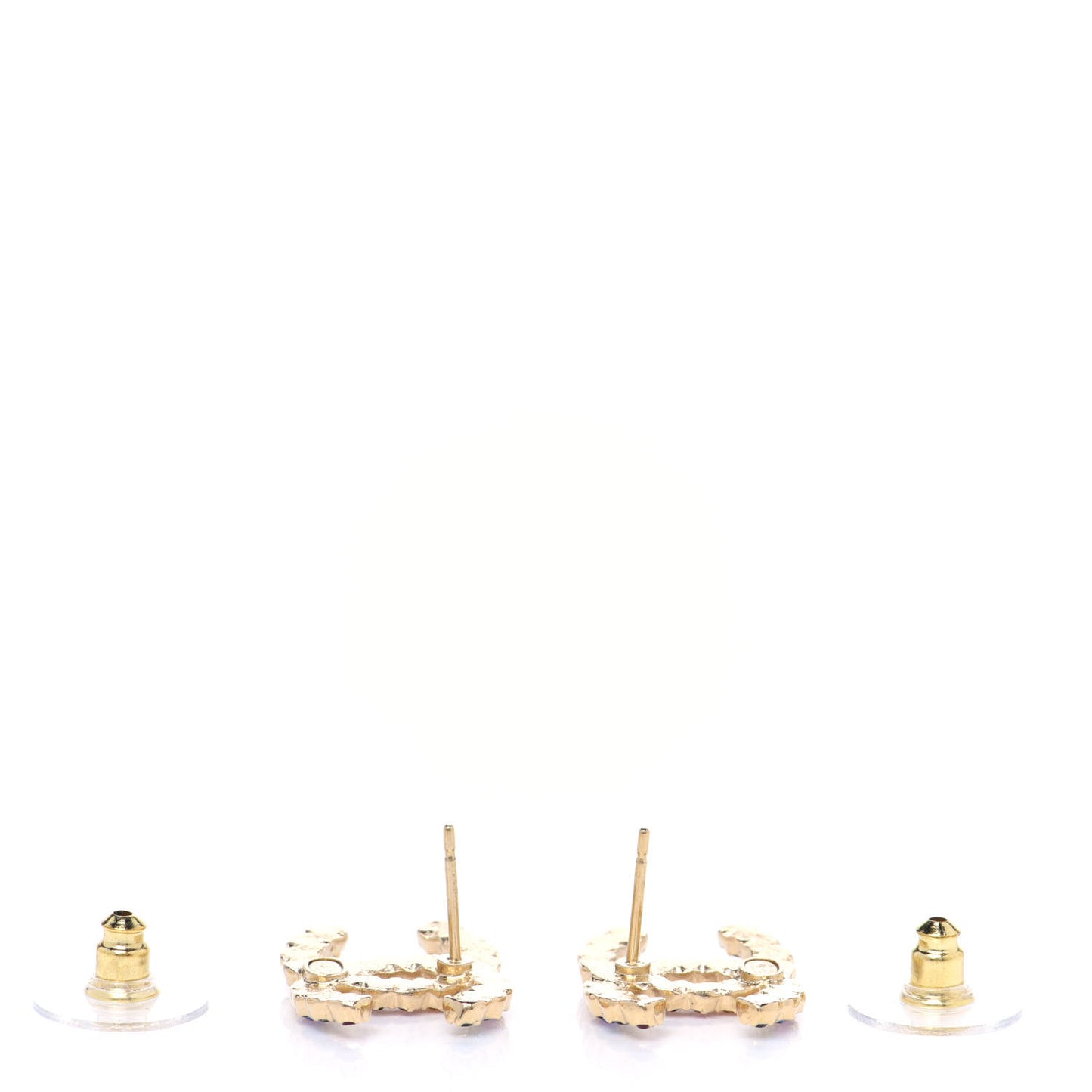 Crystal Over The Rainbow CC Earrings Gold Multicolor