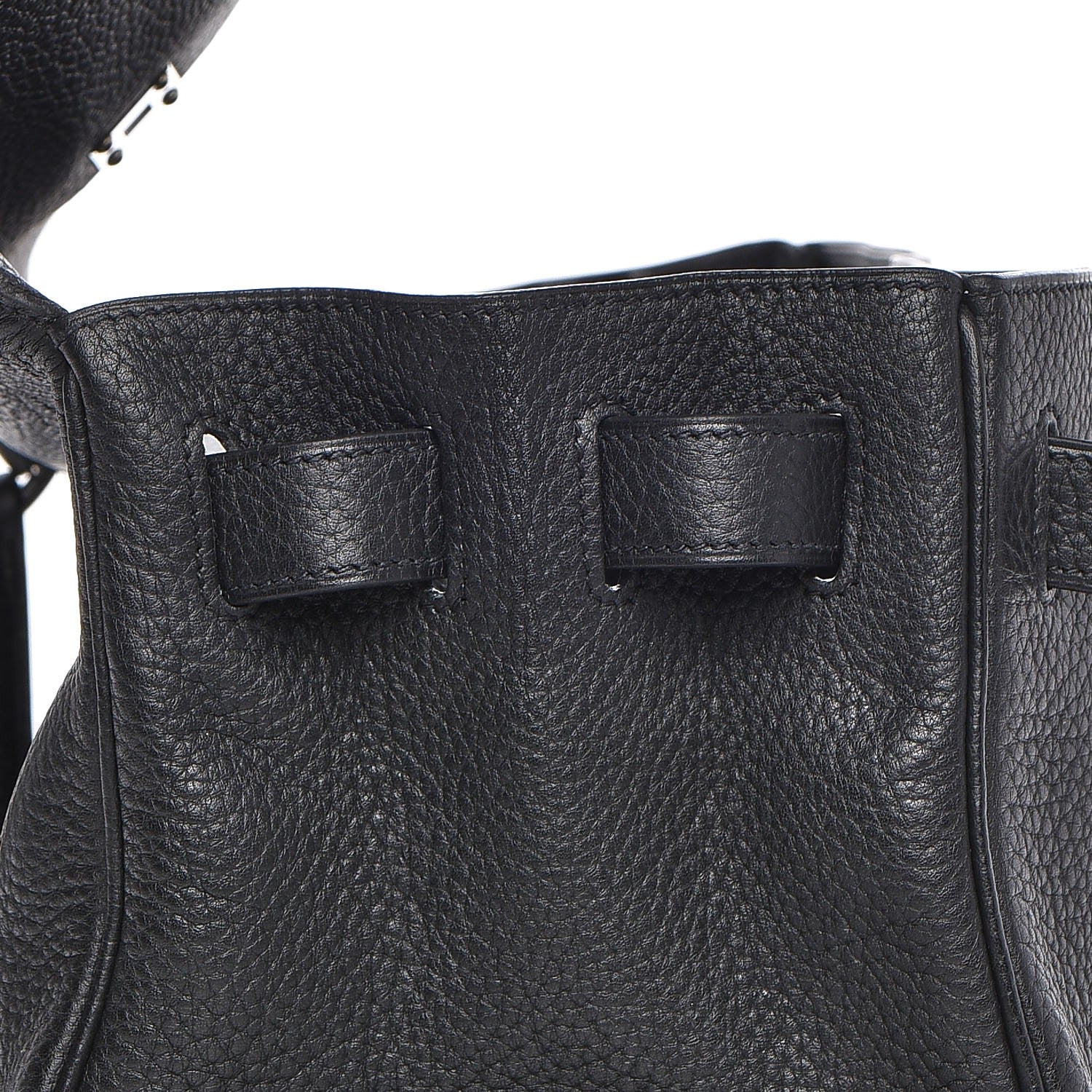 Hermes Taurillon Clemence Shoulder Kelly 40 Black 18 of 29