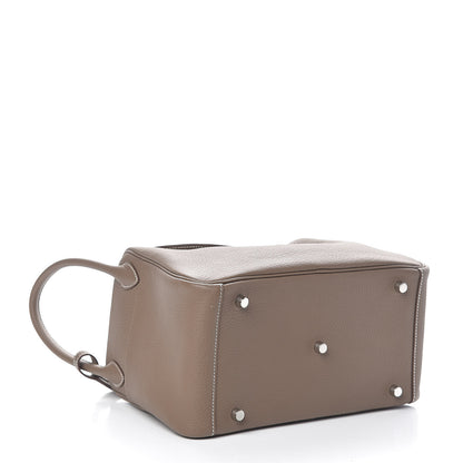 Hermes Taurillon Clemence Lindy 30 Etoupe 4 of 13