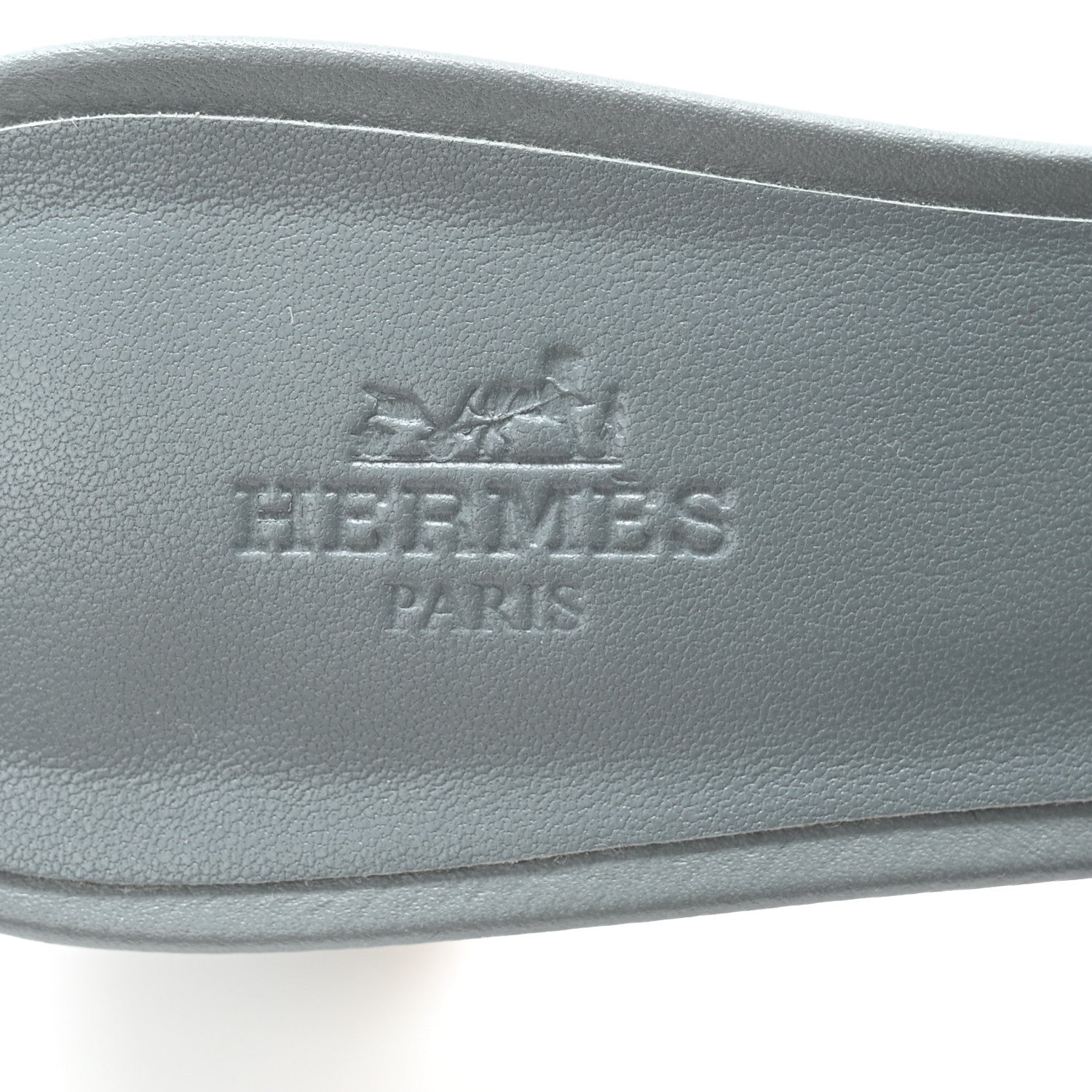 Hermes Epsom Oasis Sandals 37.5 Gris Antarctique 6 of 11