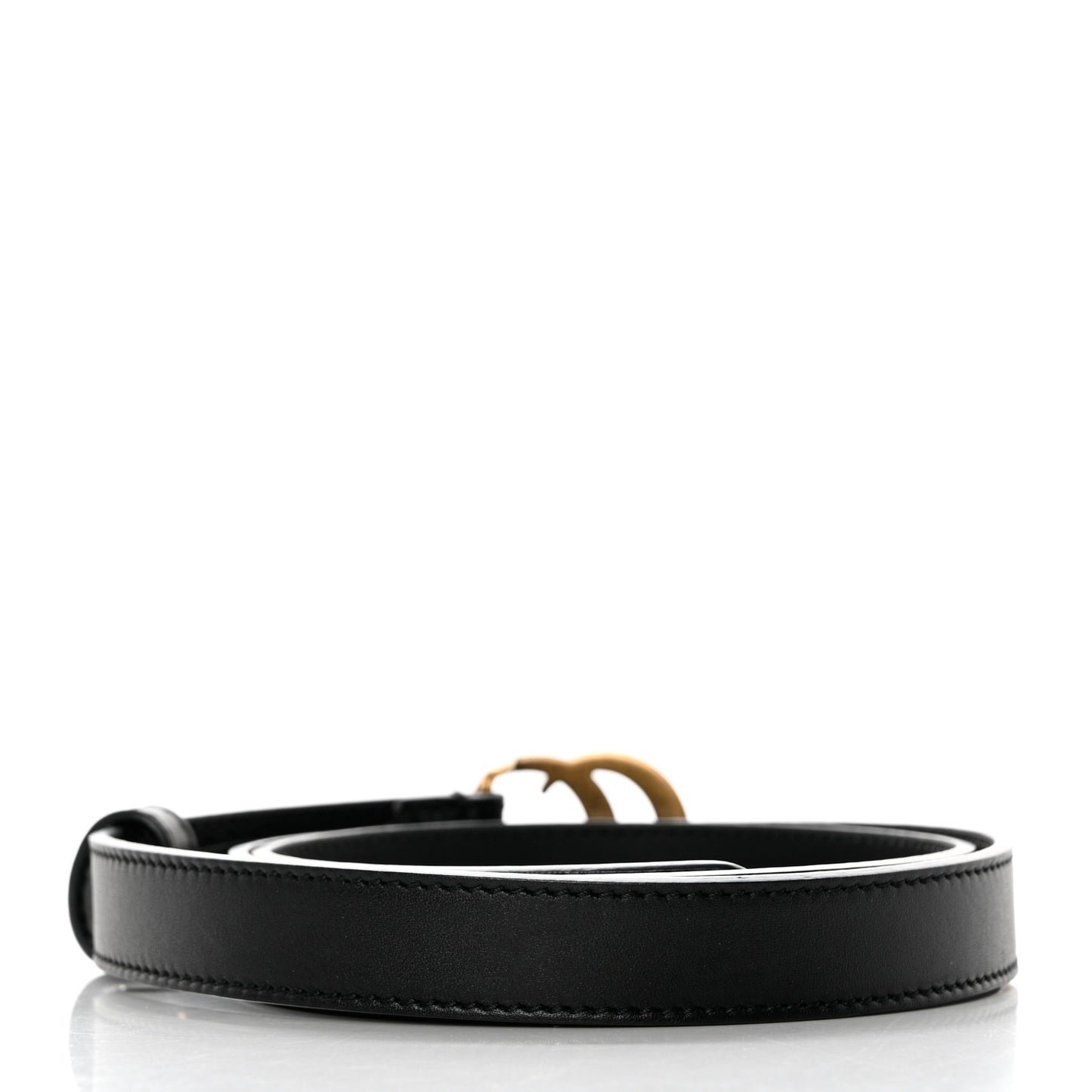 Calfskin Double G 20mm Belt 80 32 Black