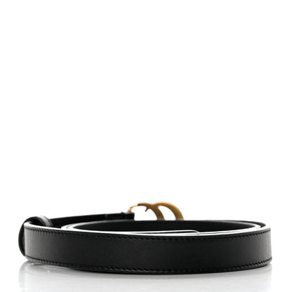 Gucci Calfskin Double G 20mm Belt 80 32 Black 2 of 5